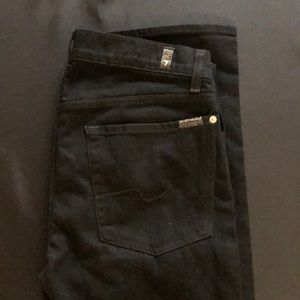 7 for all mankind size 31 black jeans